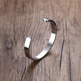8mm Stainless Steel Bracelet Bangle Men Silver/Gold/Black/Rose