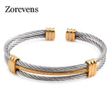 Colorful Titanium Steel Bracelet Stretch Stainless Steel Cable Bangles