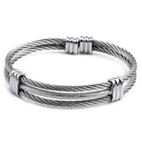 Colorful Titanium Steel Bracelet Stretch Stainless Steel Cable Bangles