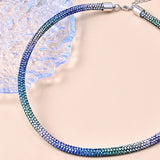 ZOSH Colorful Rhinestone Choker Necklace for Women