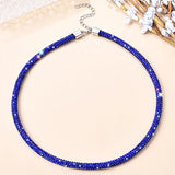 ZOSH Colorful Rhinestone Choker Necklace for Women