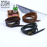 Brown Leather Bracelet Retro Multi-layer Charm Style Bracelet Boho Jewelry