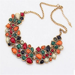 Bohemia Ethnic Necklace Pendants Beads Layer Jewelry Vintage Statement Long
