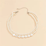 Bohemian Shell Necklace For Women Pearl Chokers Necklace