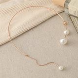 Elegant Pearl Choker Necklace for Women - Wedding Jewelry