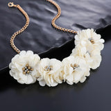 Maxi Necklace Chains Statement Necklaces & Pendants Flower Necklace For Women