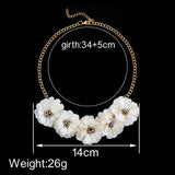 Maxi Necklace Chains Statement Necklaces & Pendants Flower Necklace For Women