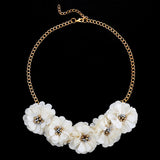 Maxi Necklace Chains Statement Necklaces & Pendants Flower Necklace For Women
