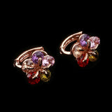 Multicolor Zircon Circle Earring for Women Small Hoop Earrings