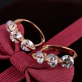 Multicolor Zircon Circle Earring for Women Small Hoop Earrings