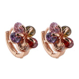 Multicolor Zircon Circle Earring for Women Small Hoop Earrings