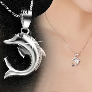 Europe Women Dolphin Pendant Necklace