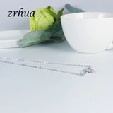 ZRHUA Zircon AAA+ Stone Leaf Chain Necklace