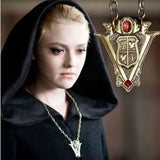 Vintage Twilight Moon Peaks Tower Clock Pendant Necklace Women Jewelry