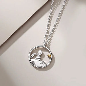 925 Silver Prince Fox Necklace Anniversary Gift