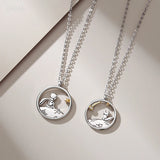 925 Silver Prince Fox Necklace Anniversary Gift