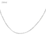 Gypsophila Sparkling Collar Collarbone Necklace Vintage Women Chain