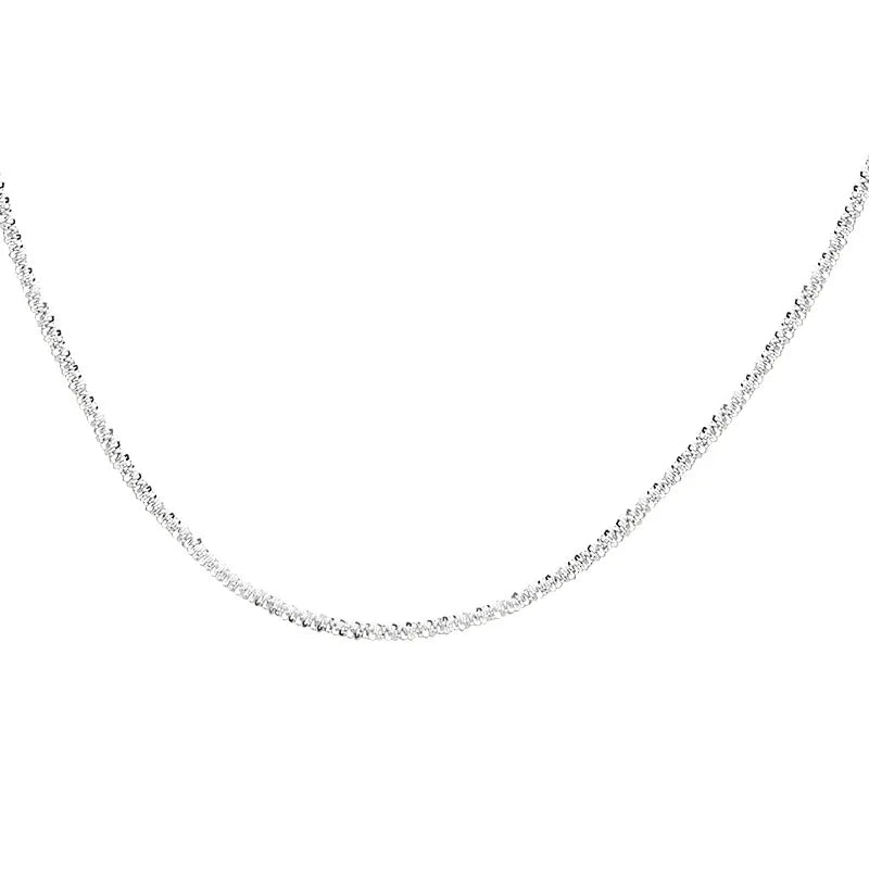 Gypsophila Sparkling Collar Collarbone Necklace Vintage Women Chain