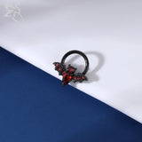 CZ Crystal Nose Ring Stainless Steel Septum Clicker 16G Piercing Jewelry