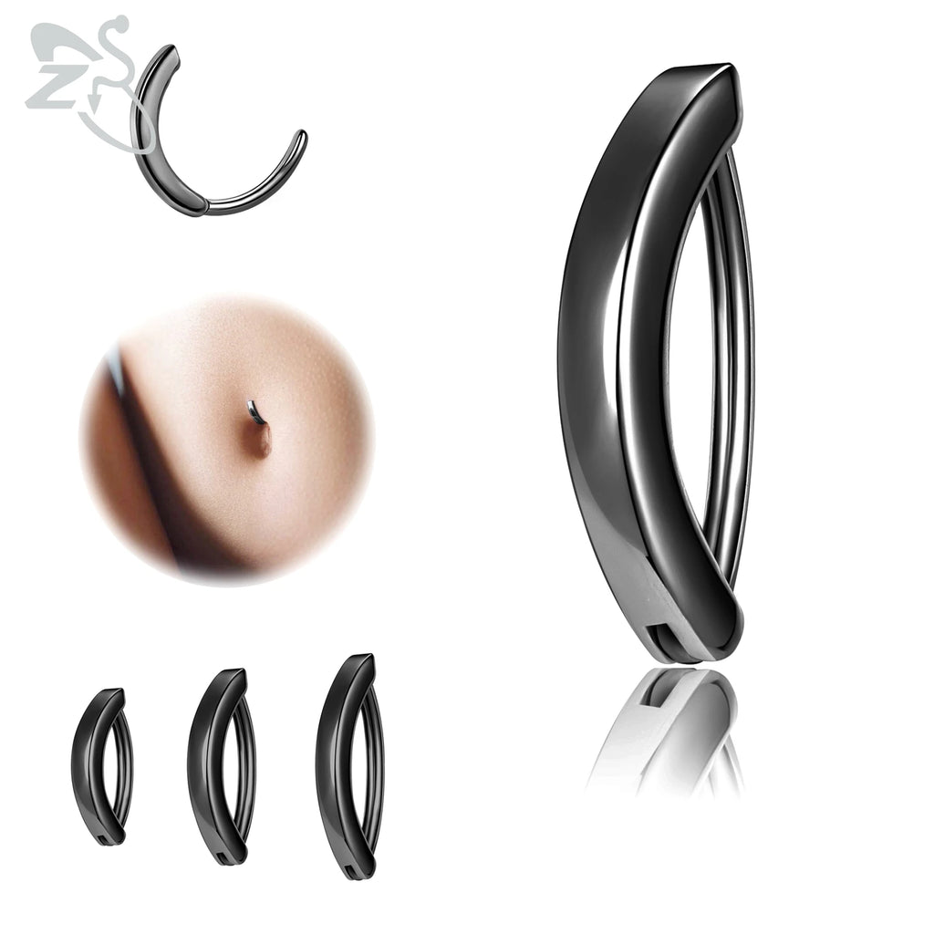 14K 925 Silver Navel Piercing For Women Minimalist Belly Rings
