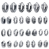 Punk Rock Stainless Steel Skull Earrings