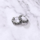 Punk Rock Stainless Steel Skull Earrings