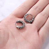 Punk Rock Stainless Steel Skull Earrings