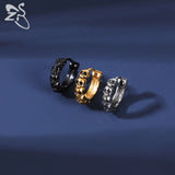 Skull Stainless Steel Hoop Earrings Rock Punk Stud Skeleton Ear Cuff Vintage