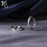 16G G23 Titanium Nose Ring Heart Septum Clicker CZ Piercing