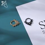 316L SS Nose Ring CZ Crystal Septum Clicker 16G Ear Tragus Cartilage