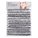 ZS 12Pcs Vintage Stretch Choker Necklace Lady Girl Tattoo Choker Necklace