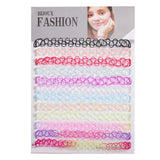 ZS 12Pcs Vintage Stretch Choker Necklace Lady Girl Tattoo Choker Necklace