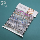12Pcs Colorful Stretch Chokers Gothic Punk Necklaces Collar Party Jewelry