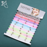 12Pcs Colorful Stretch Chokers Gothic Punk Necklaces Collar Party Jewelry