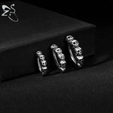Skull Belly Button Ring 925 Sterling Silver Navel Ring Punk Belly Piercing