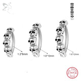 Skull Belly Button Ring 925 Sterling Silver Navel Ring Punk Belly Piercing