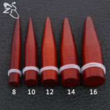 2 Pcs Wooden Ear Plug & Flesh Stretcher 8-16MM