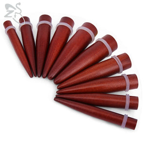 2 Pcs Wooden Ear Plug & Flesh Stretcher 8-16MM