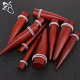 2 Pcs Wooden Ear Plug & Flesh Stretcher 8-16MM