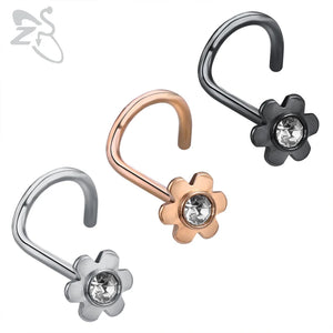 Skull Nose Studs 316L Steel Nose Rings