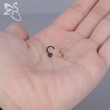 Skull Nose Studs 316L Steel Nose Rings