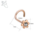 Skull Nose Studs 316L Steel Nose Rings