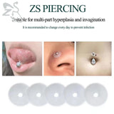 Silicone Piercing Healing Discs Anti Hyperplasia For Earrings