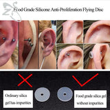 Silicone Piercing Healing Discs Anti Hyperplasia For Earrings