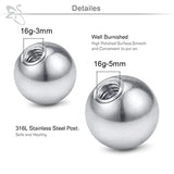 Body Piercing Tool Kit 14G-20G Stainless Steel Ear Nose Belly Butto