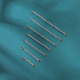 Double Nose Piercing Chain Stainless Steel for Women