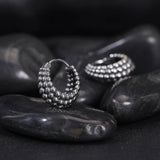 Gothic Skull Hoop Earring Vintage Round Men Punk Jewelry Snake Head