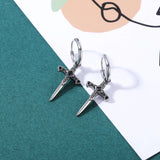 Moon Sun Hoop Earring Gothic Skull Earring Stainless Steel