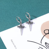 Moon Sun Hoop Earring Gothic Skull Earring Stainless Steel