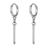 Moon Sun Hoop Earring Gothic Skull Earring Stainless Steel